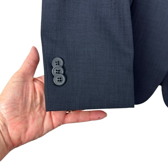 R.J. Classics Girl’s 18R Hampton Blue Label Show Coat Navy Herringbone - Picture 5 of 10